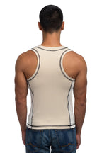 Racer Crew Tank - Ivory