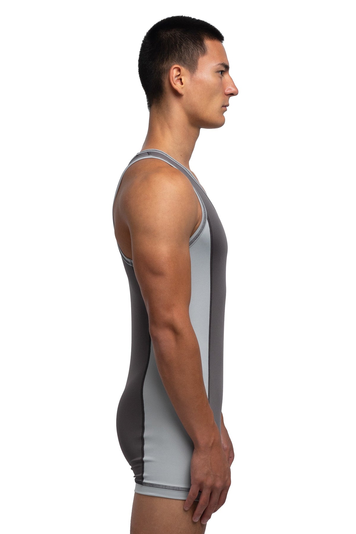 BENNY DAM F1 Singlet - Mist/Graphite