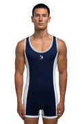 BENNY DAM F1 Singlet - Midnight Blue/White
