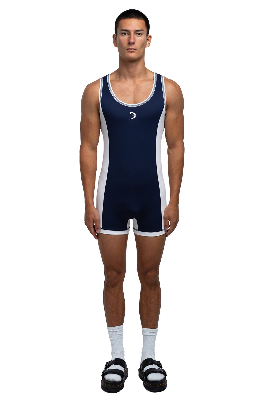 BENNY DAM F1 Singlet - Midnight Blue/White