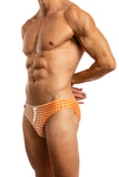 Dot Matrix Racer Swim Brief by Jack Adams in 3 colors