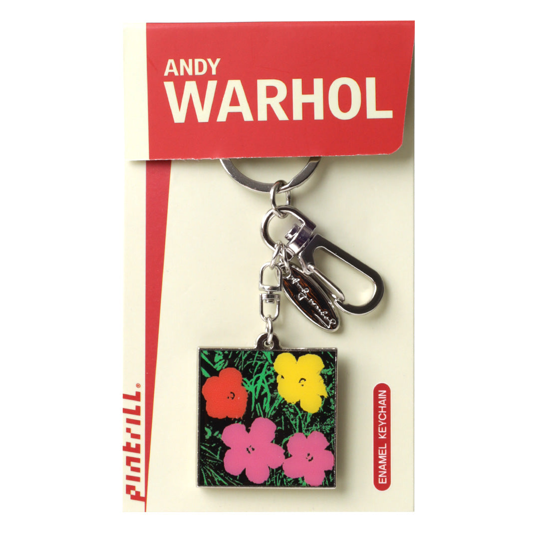Andy Warhol Metal Flowers Keyclip