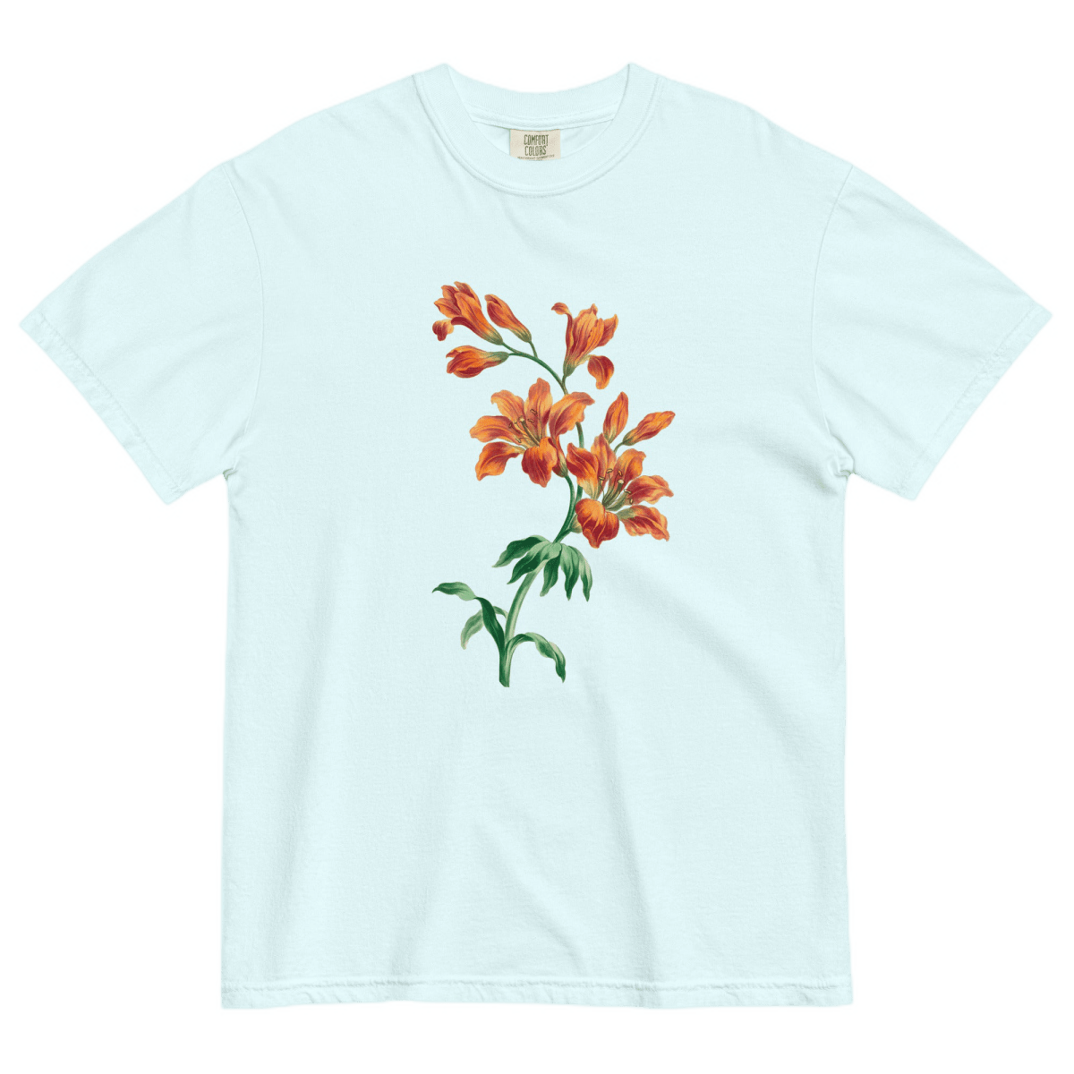 Orange Tiger Lily Flower Shirt