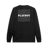 PLAYBOY Repeating Masthead Long Sleeve T-Shirt