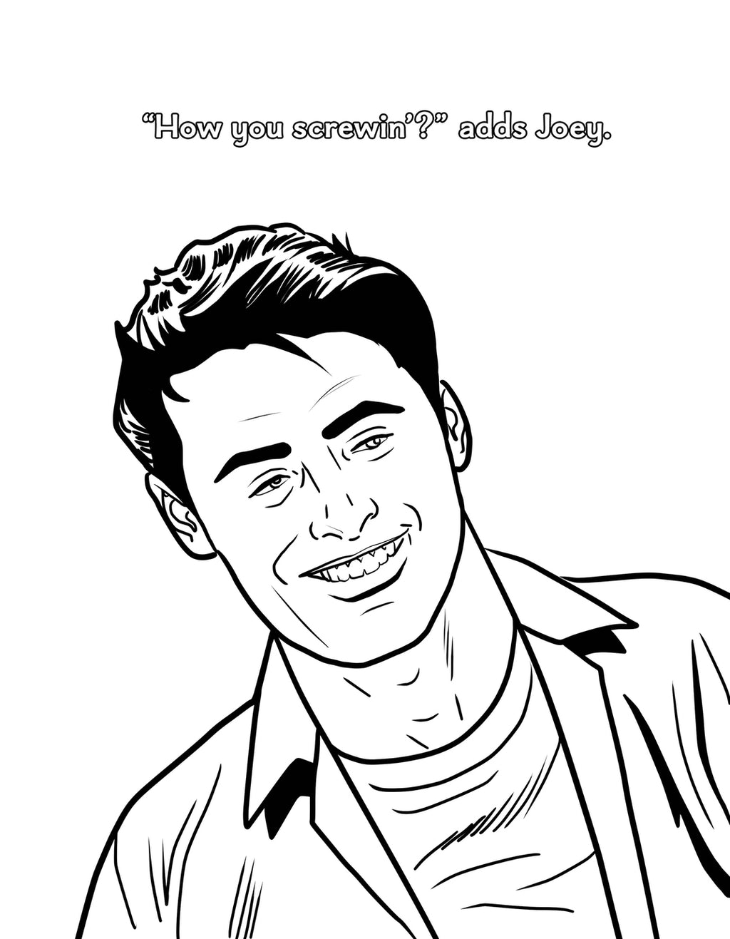 Friends with Benefits P0rn Parody Coloring Book