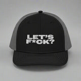 Let's F*Ck Trucker Hat by YES HOMO - Black / Charcoal