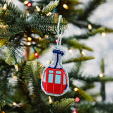 Ski Lift Needlepoint Ornament