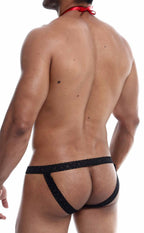 MOB Tuxedo Lace Thong - Black