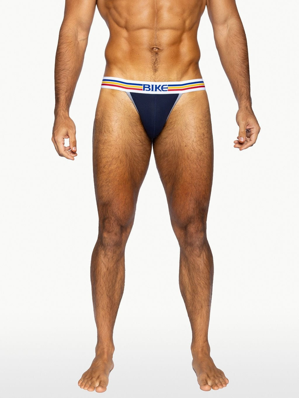 BIKE Stretch Cotton Jock Brief - Navy