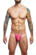 MOB G String - Pink Mesh