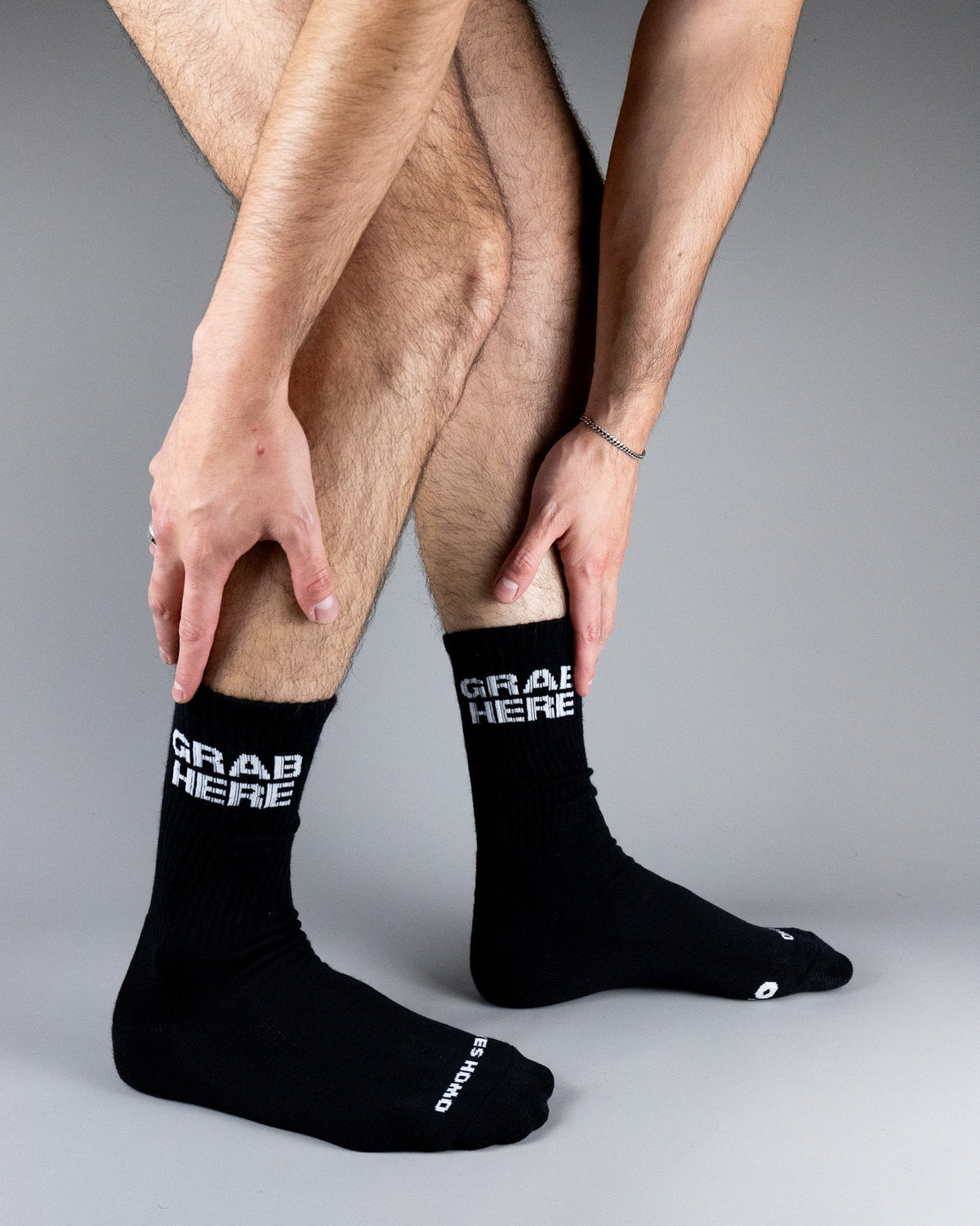 Grab Here Socks by YES HOMO - White