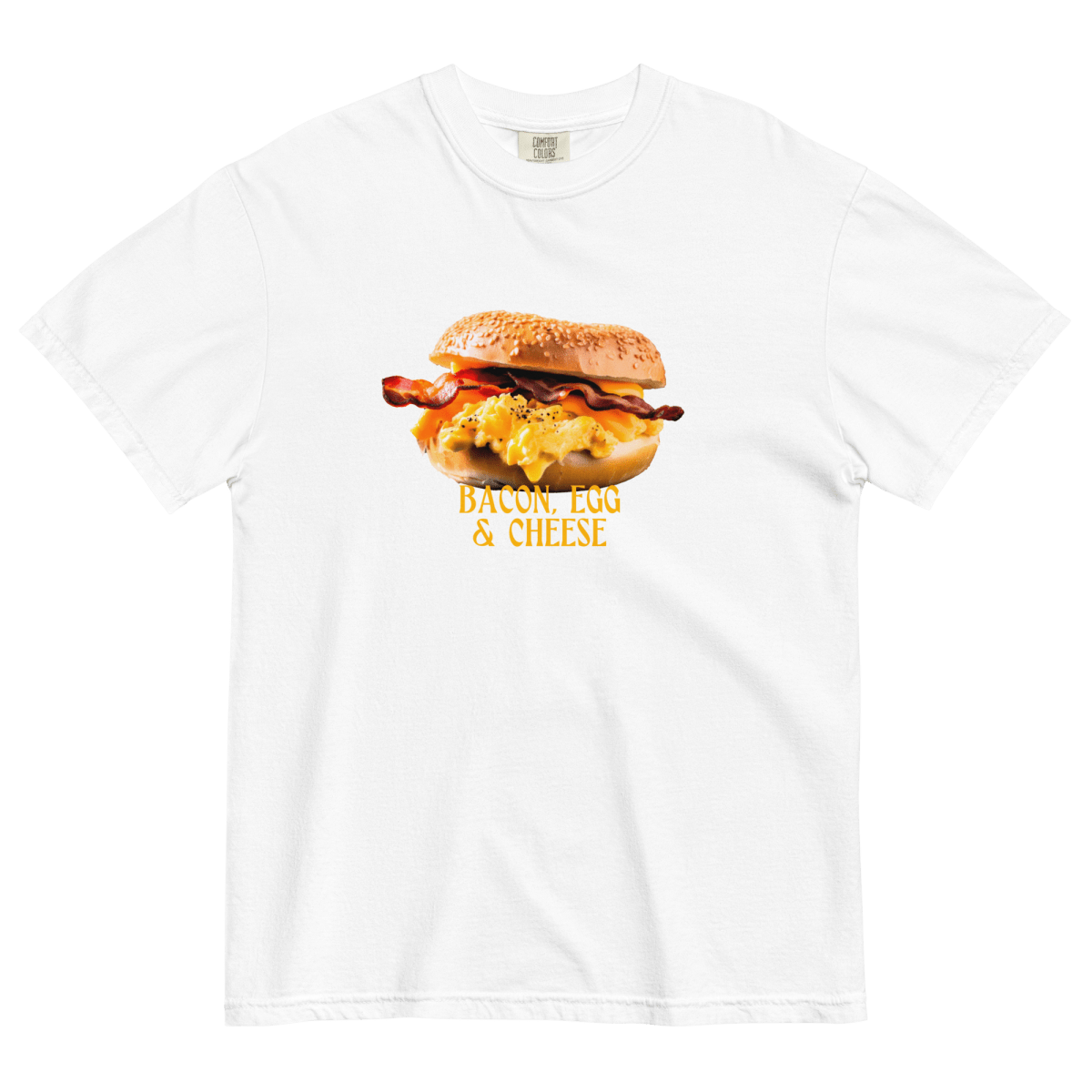 Bacon, Egg & Cheese Breakfast Sandwich Shirt - White