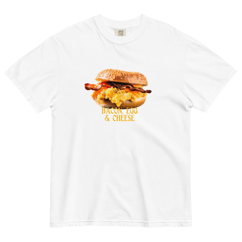 Bacon, Egg & Cheese Breakfast Sandwich Shirt - White