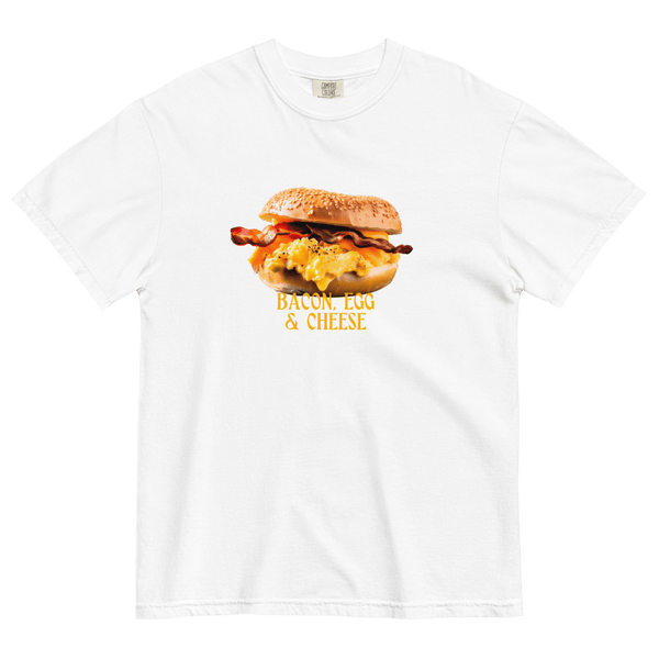 Bacon, Egg & Cheese Breakfast Sandwich Shirt - White