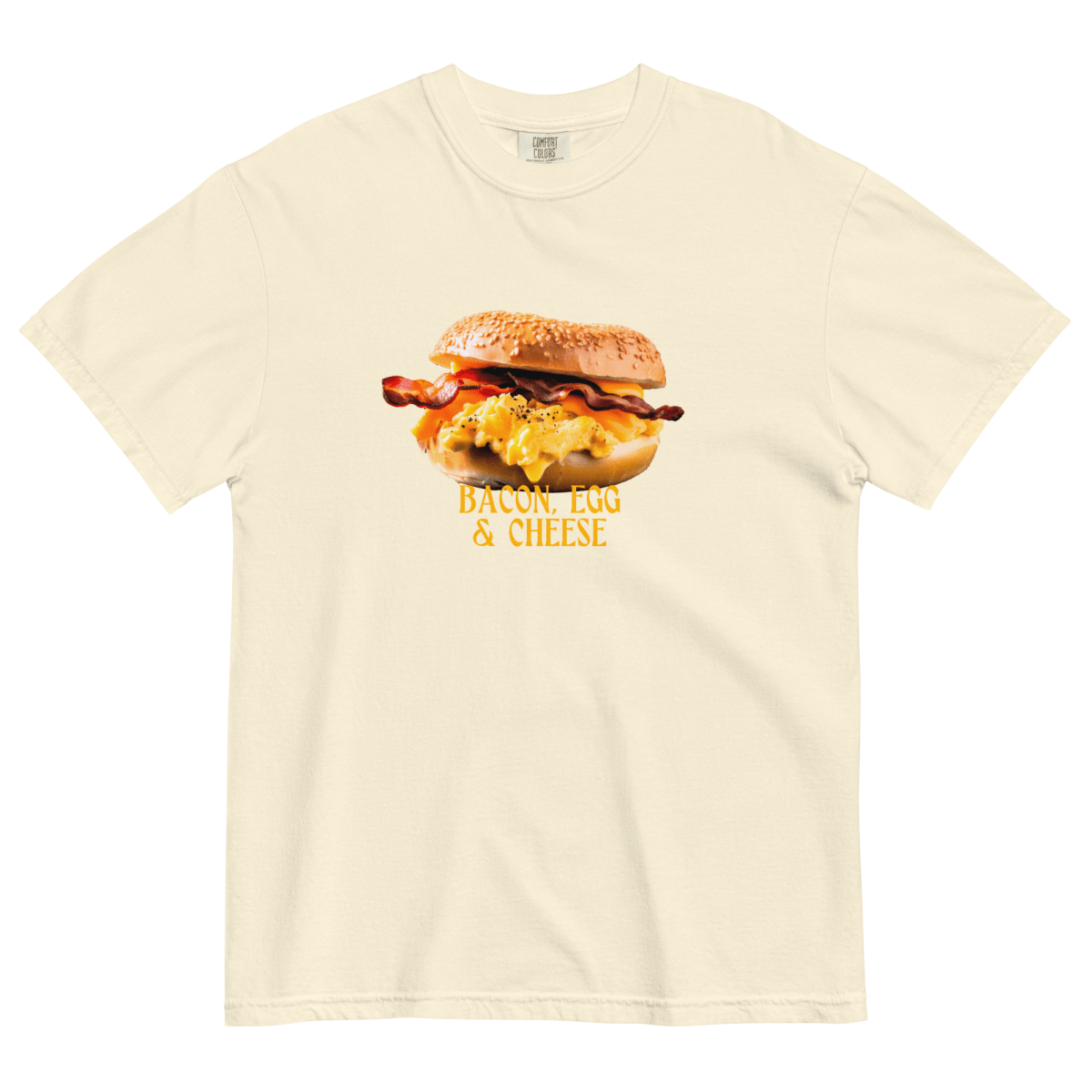 Bacon, Egg & Cheese Breakfast Sandwich Shirt - Ivory