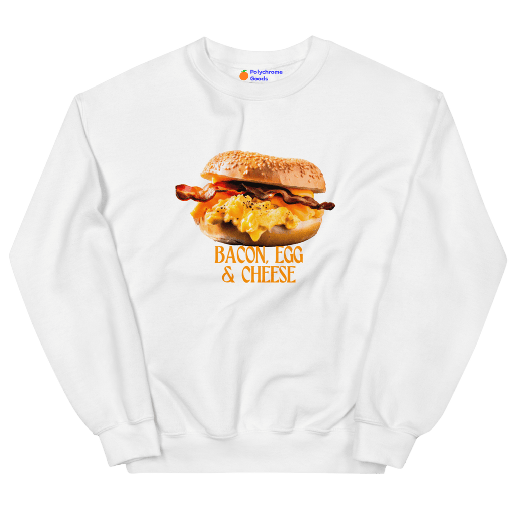 BEC Breakfast Sandwich Sweatshirt - White