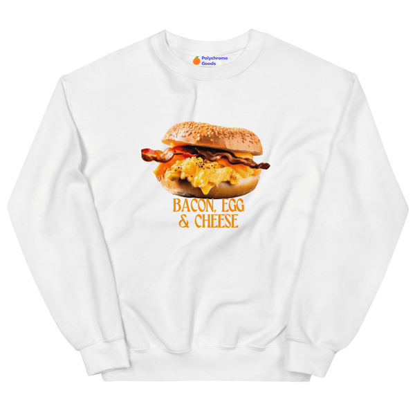 BEC Breakfast Sandwich Sweatshirt - White
