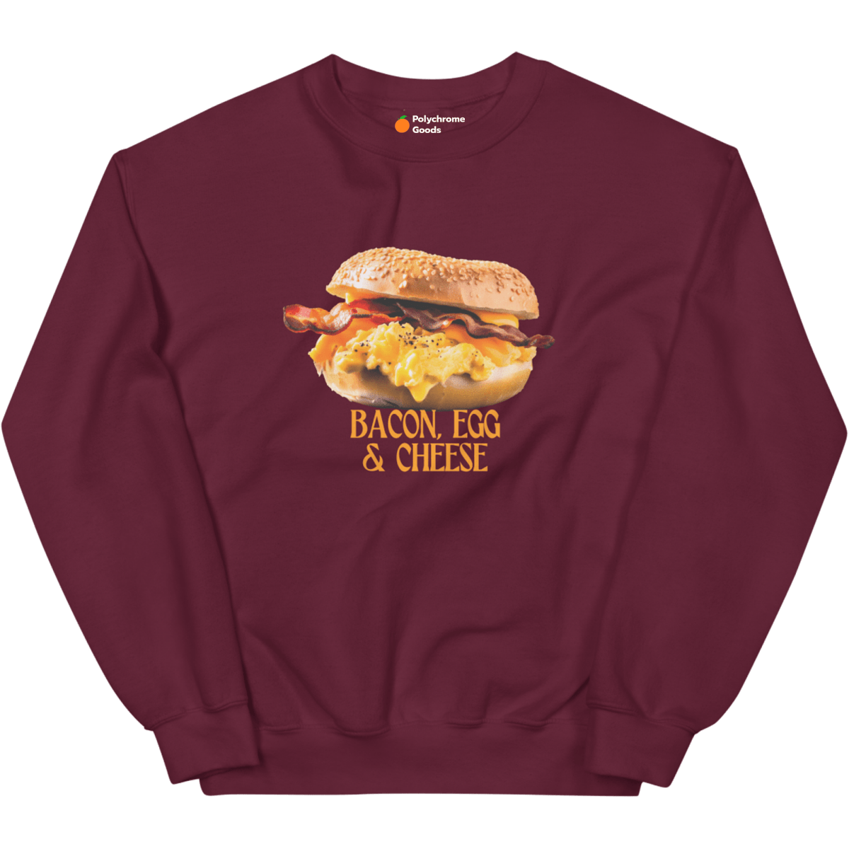 BEC Breakfast Sandwich Sweatshirt - Maroon