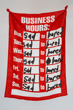 Sad to Bored Tea Towel by Candyass x Third Drawer Down