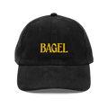BAGEL Embroidered Corduroy Hat - Black