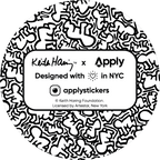 Radiant Baby by Keith Haring - Die-Cut Sticker (Holidays)
