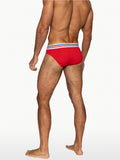 BIKE Stretch Cotton Brief - Samba Red
