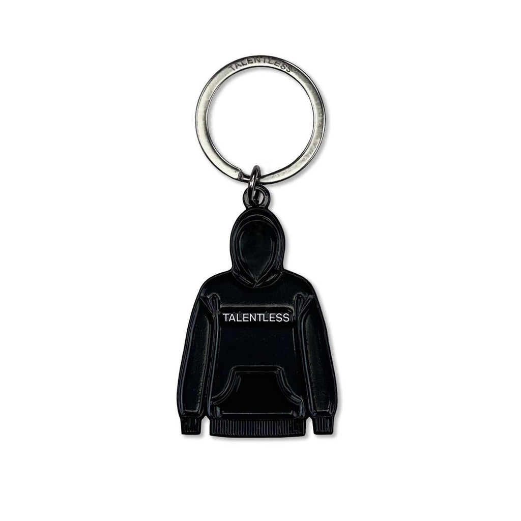 Talentless Hoodie Keychain Pitch Black