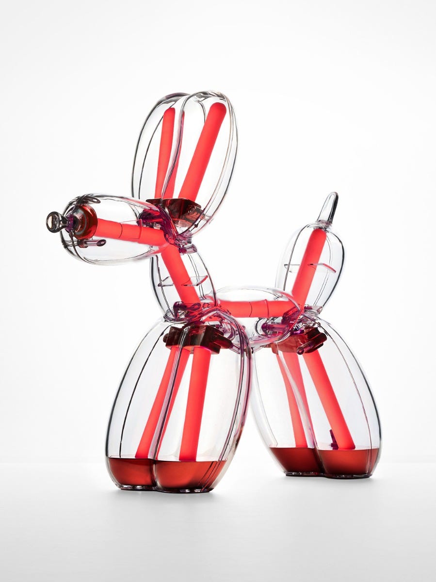Jeff Koons Balloon Dog Lamp Chromatic - Red