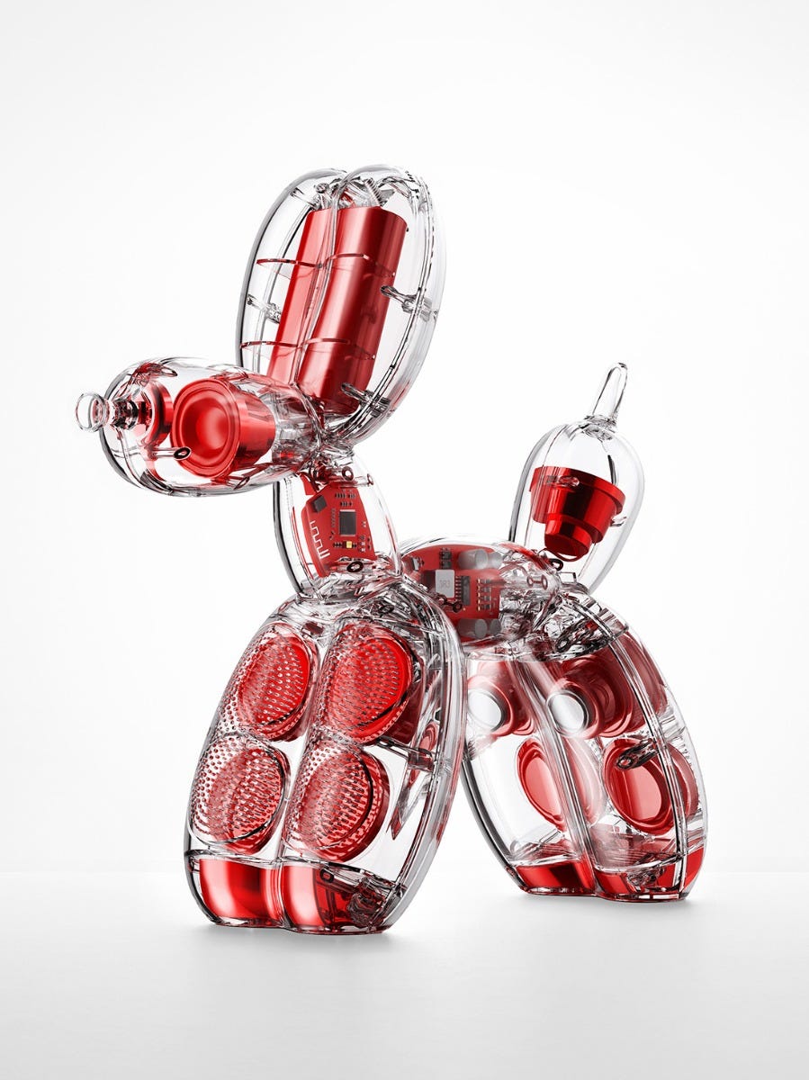 Jeff Koons Balloon Dog Speaker Chromatic - Red