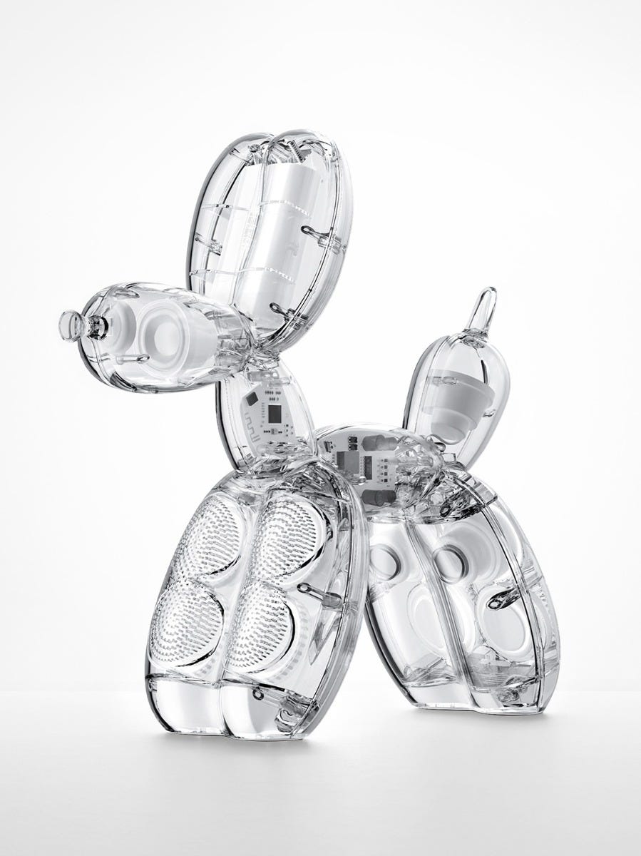 Jeff Koons Balloon Dog Speaker Chromatic - White