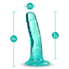 B Yours Plus Hard N’ Happy Realistic G-Spot Teal 5.5-Inch Long Dildo