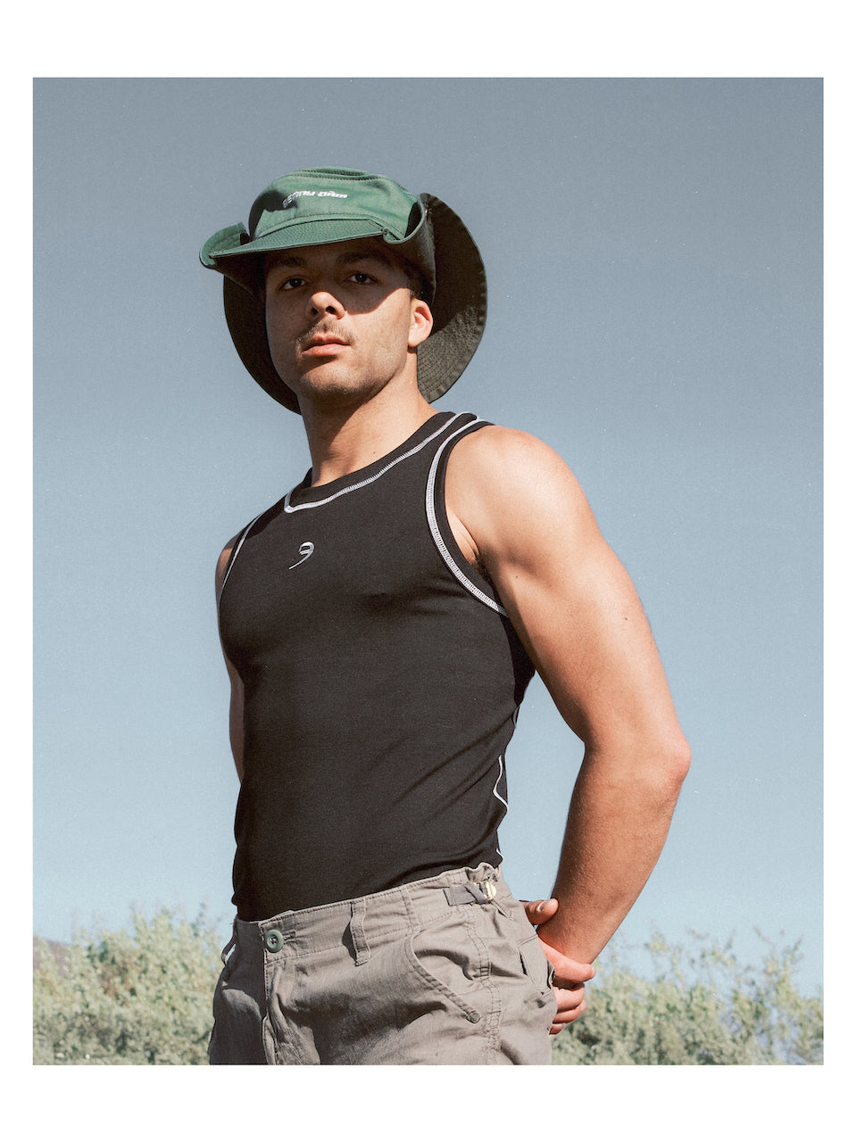 BENNY DAM Floppy Bucket Hat - Evergreen/Pine