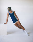 BENNY DAM F1 Singlet - Midnight Blue/White