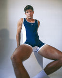 BENNY DAM F1 Singlet - Midnight Blue/White