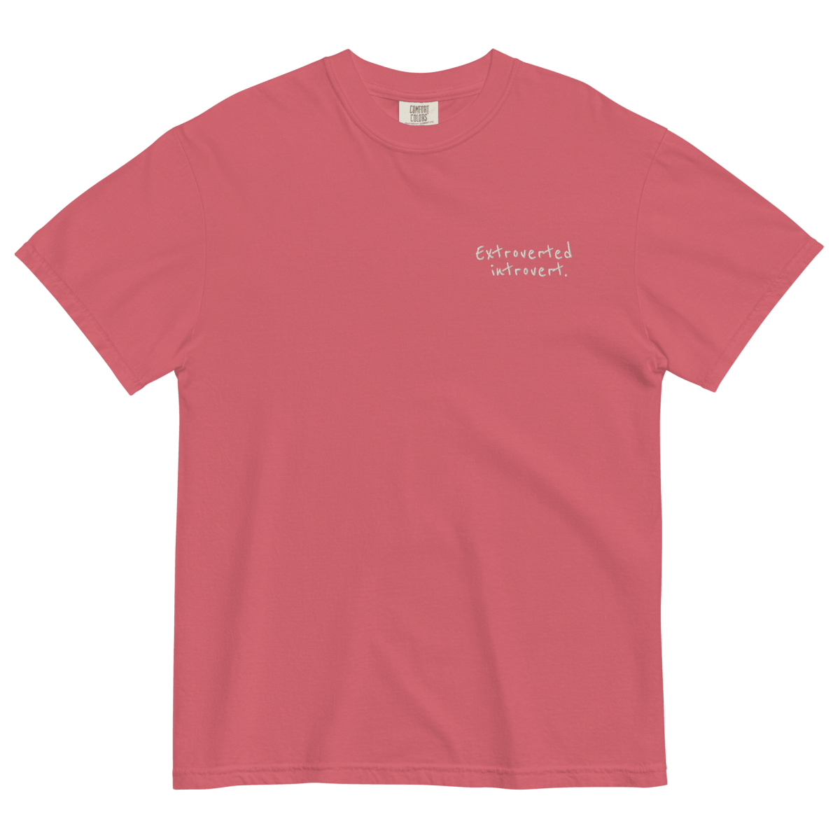 Extroverted Introvert Embroidered Shirt