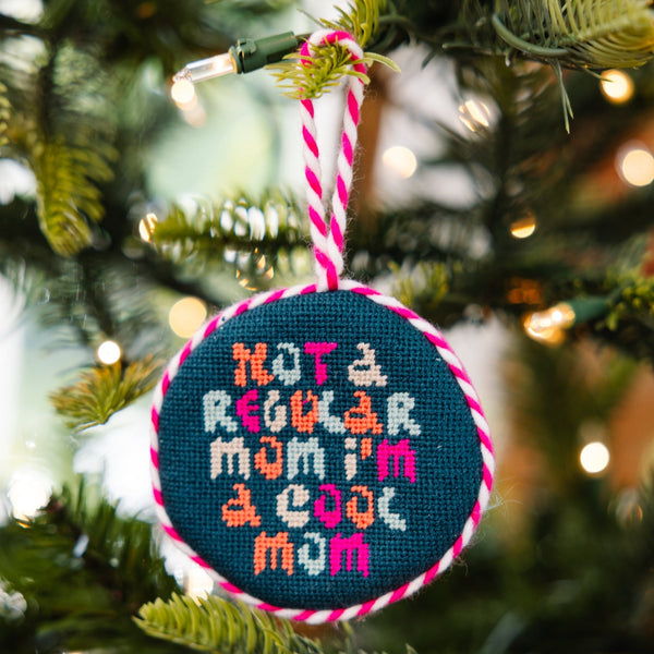 Cool Mom Needlepoint Ornament