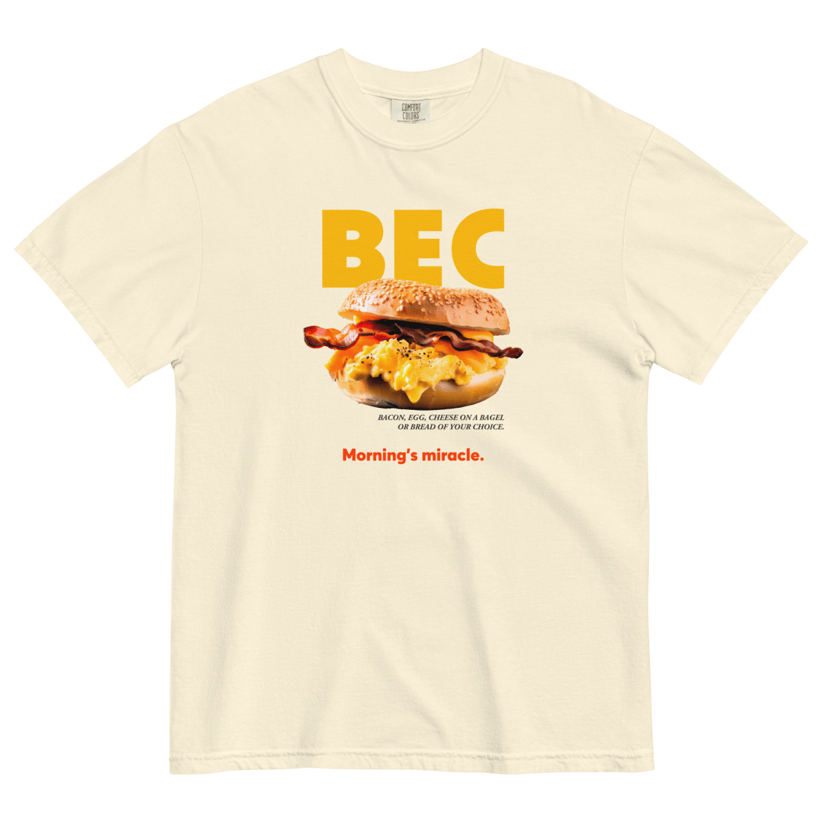 BEC Breakfast Sandwich T-Shirt - Ivory