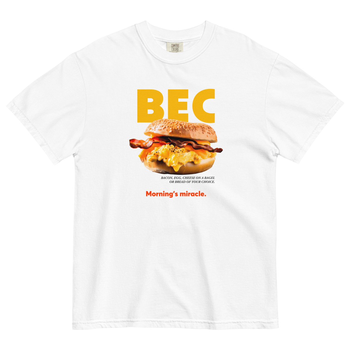 BEC Breakfast Sandwich T-Shirt - White