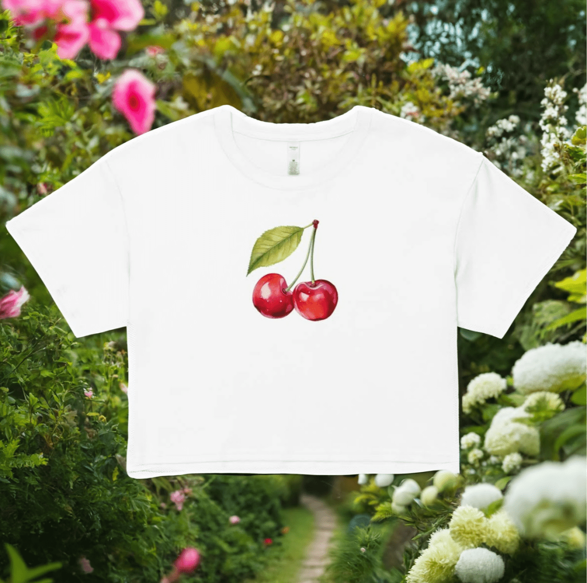 Summer Cherries Crop Top