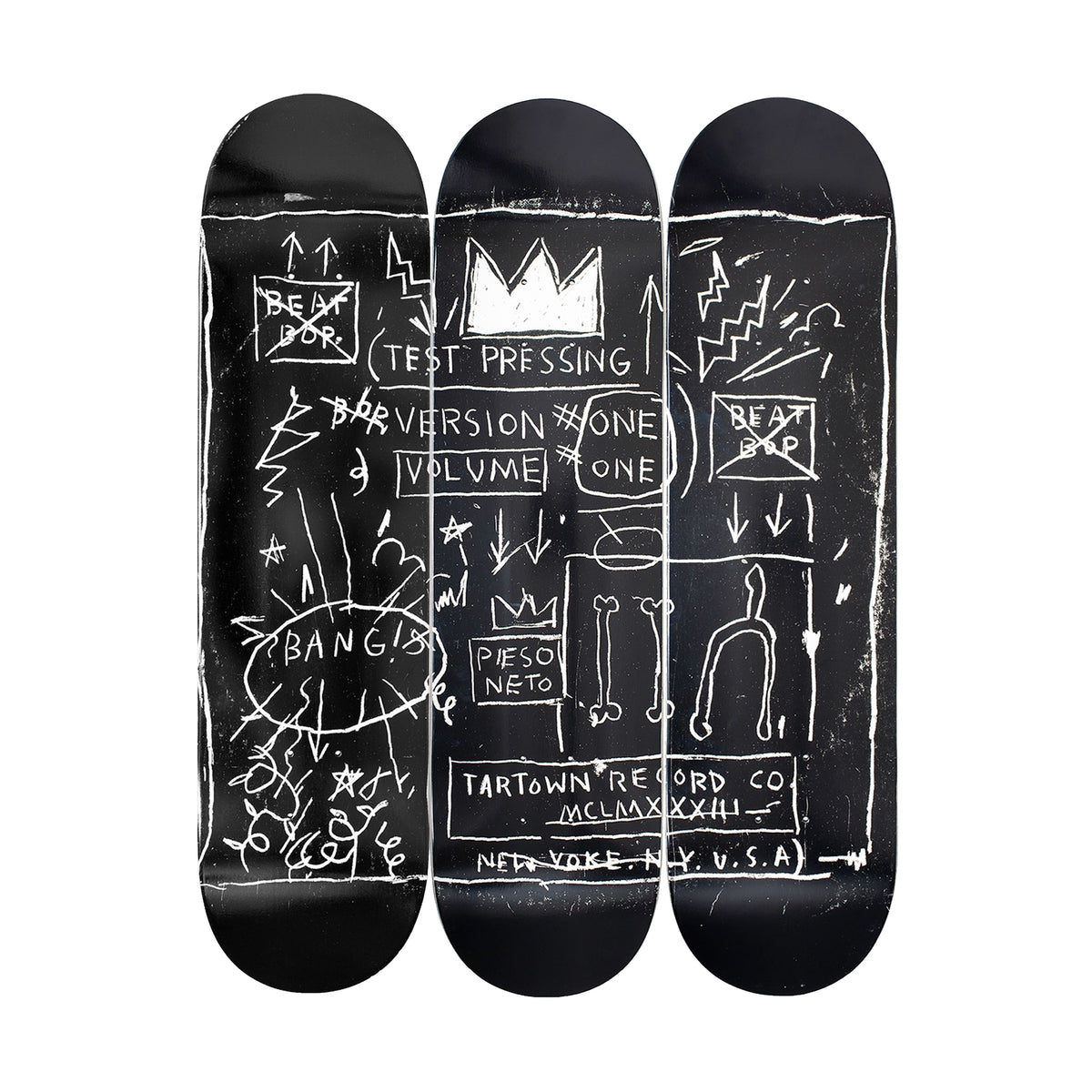 Jean-Michel Basquiat Beat Bop Skateboard Decks Set of 3