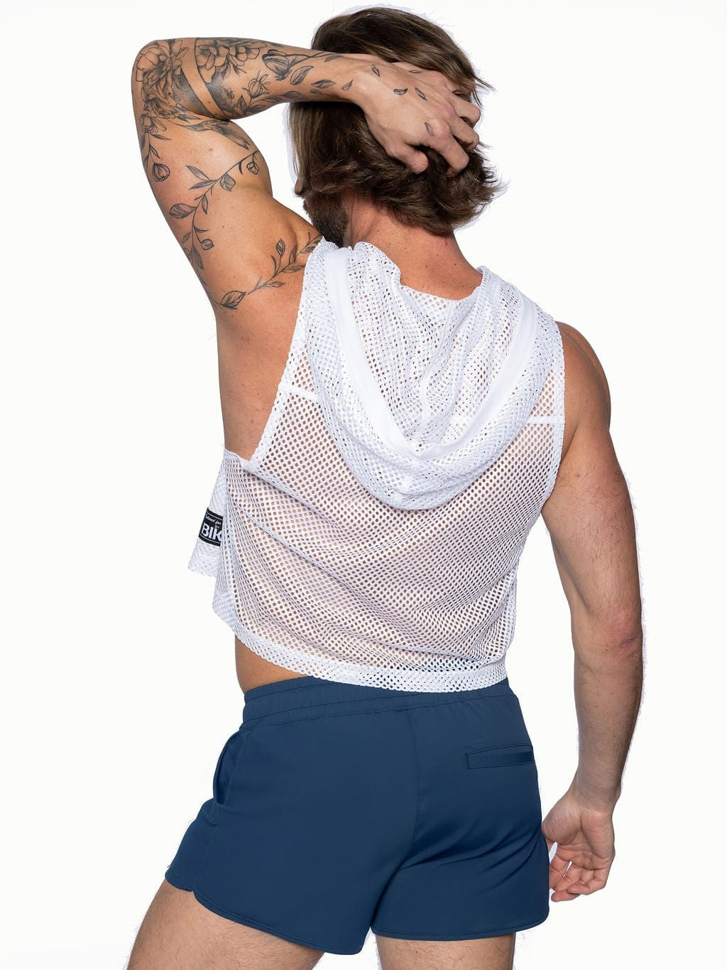 BIKE Hooded Sleeveless Practice Jersey - White
