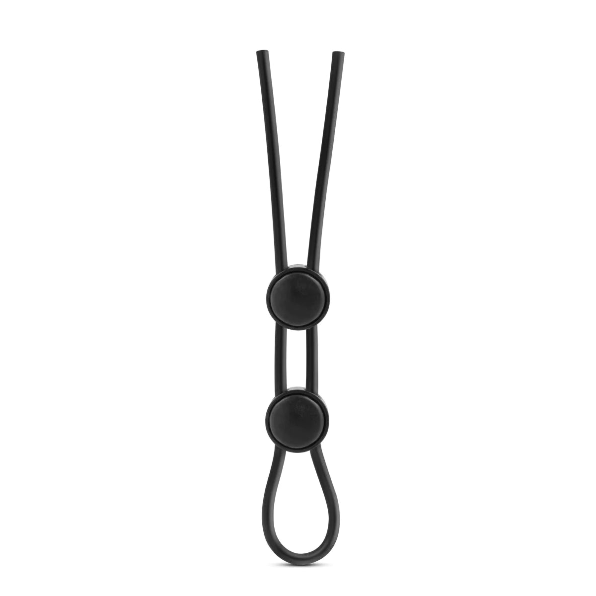 Stay Hard black Silicone Double Loop Penis Ring