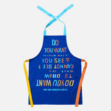 Do You Want To Draw What You See? Bob and Roberta Smith apron by Third Drawer Down