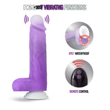 Neo Elite Encore Purple 8.5-Inch Long Vibrating Dildo