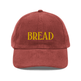 BREAD Embroidered Corduroy Hat - Burgundy