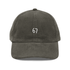 67 Embroidered Corduroy Hat - Six Seven