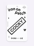 Cocky Iron-On Patch by Dicks Don't Lie
