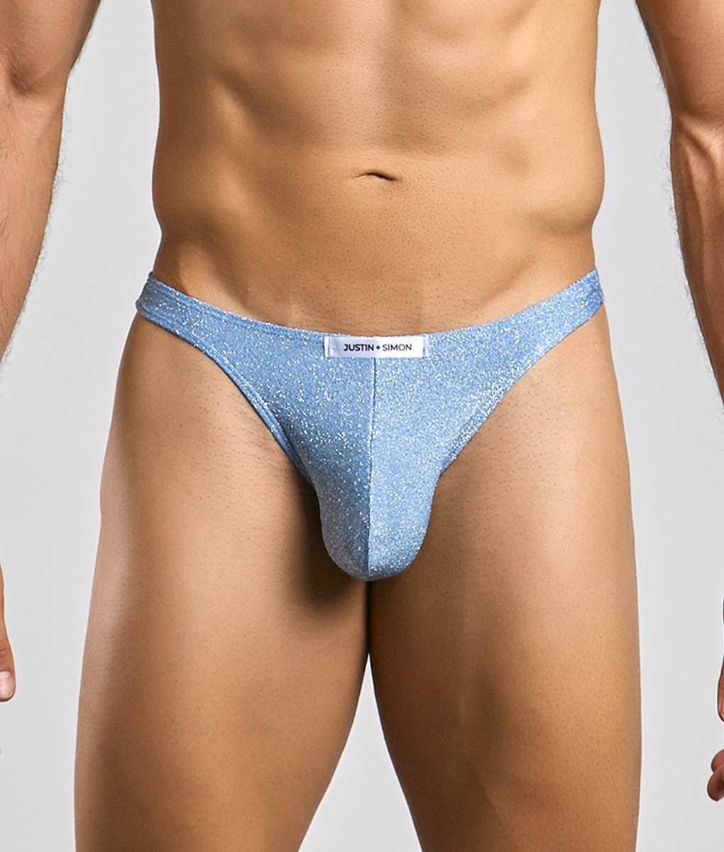 Justin + Simon Classic Tanga - Lurex Blue