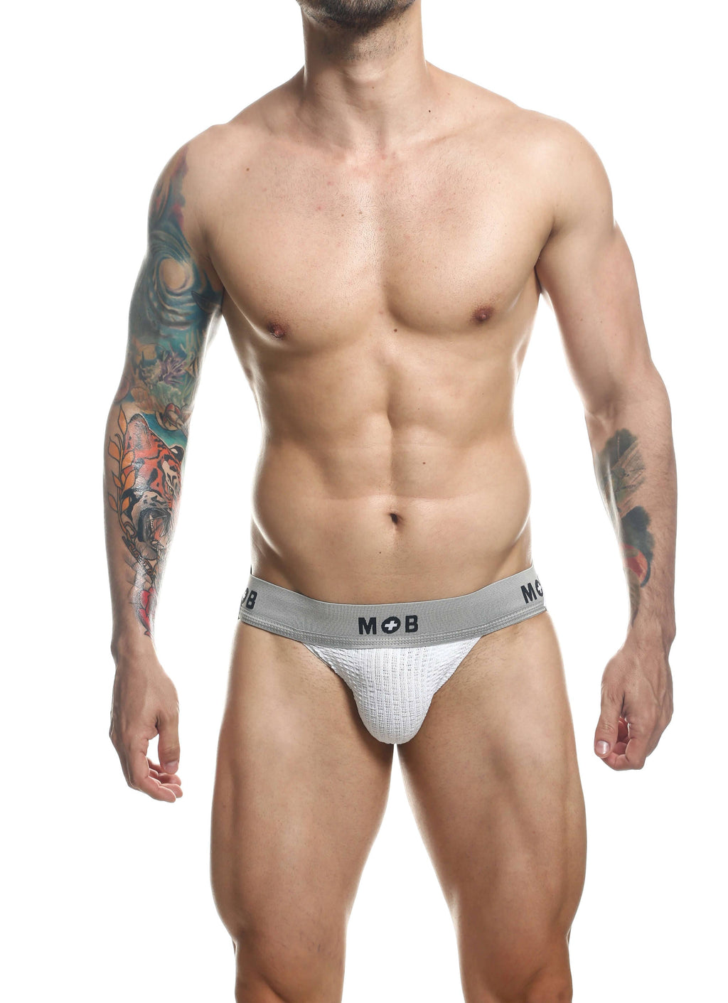 MOB Classic Fetish Jock 3 Inch - White