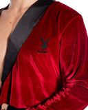 Playboy Men's Smoke Lounge Robe styled